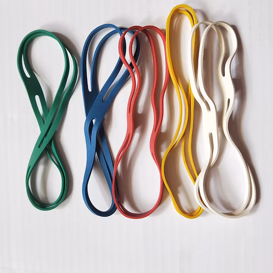 H-Band Bandes de caoutchouc en silicone Couleur assortie Élastiques X Bandes de caoutchouc pour livres Fournitures de bureau Dossiers de fichiers Poubelles