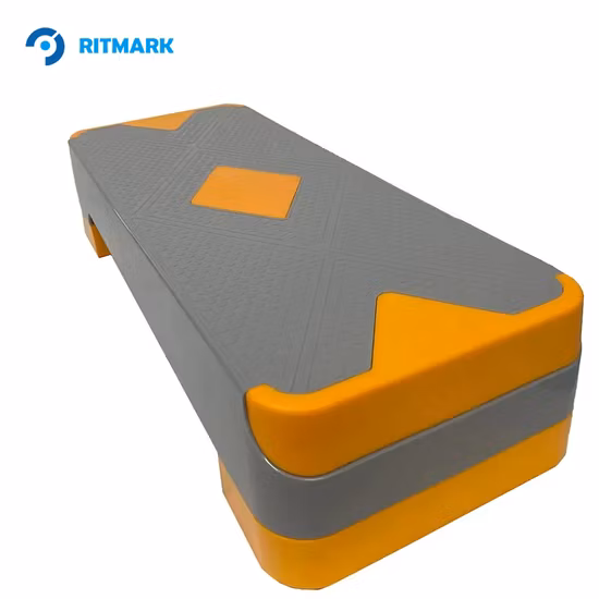 Étape d'entraînement avec 4 élévateurs Fitness & Exercise Platform Trainer Stepper Home Gym Equipment Réglable Training Step Board Aerobic Stepper Wyz13113