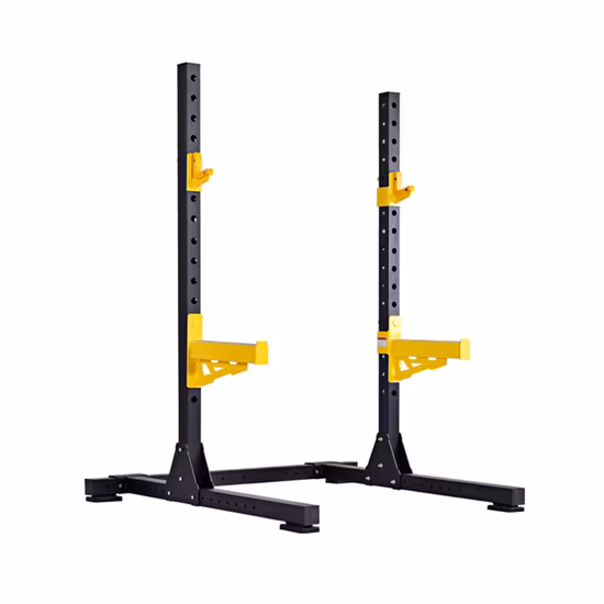 Home Exercise Fitness Equipment Noir Réglable en Hauteur et Largeur Squat Rack